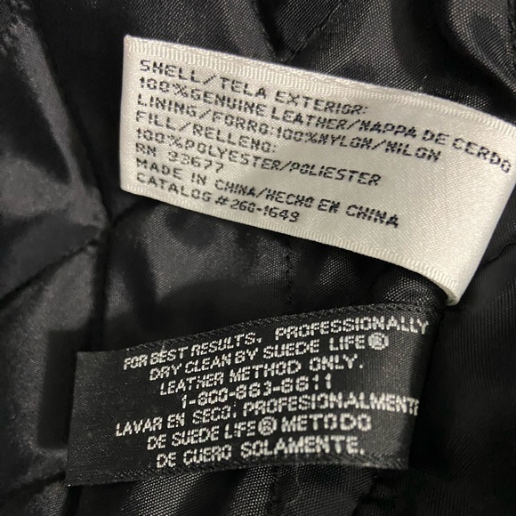 Liz Baker Black Leather Coat - Picture 5 of 9